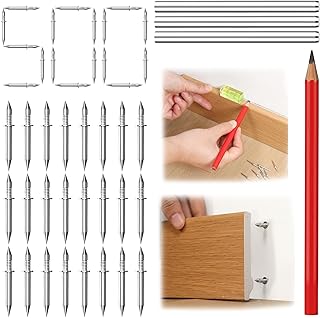 Baseboard Invisible Double Headed Nails: Double Head Nails For Skirting Wood Trim Drywall - 500 Pcs Baseboard Double Sided Nails Seamless Installation - 1 Pair Of Hands 2 Actions Done In 3 Seconds