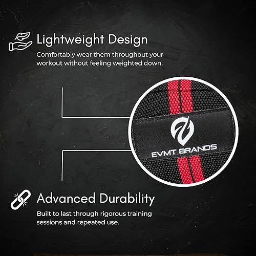 Miniatura 3 de EVMT Premium Weightlifting Wrist Wraps 18in. Durable Straps for Weightlifting, Enhanced Wrist Support. Ideal Lifting Straps for Strength Training.