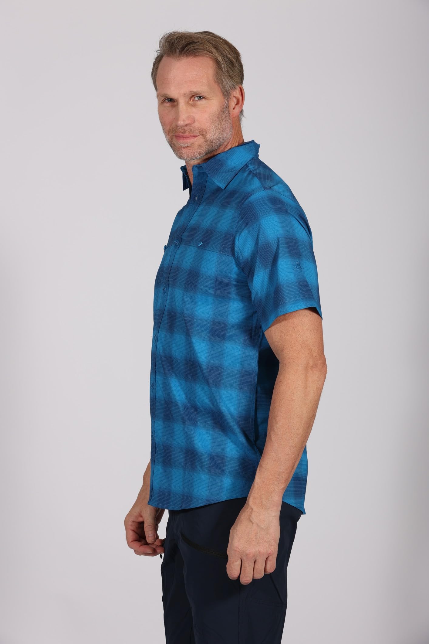 MAUL Askim II - 1/2 Hemd karo Elast Blue - 58