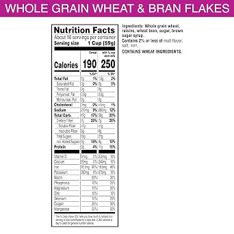 Kelloggs Raisin Bran Breakfast Cereal, High Fiber, 28g Whole Grain, Large Size, 20.9 oz