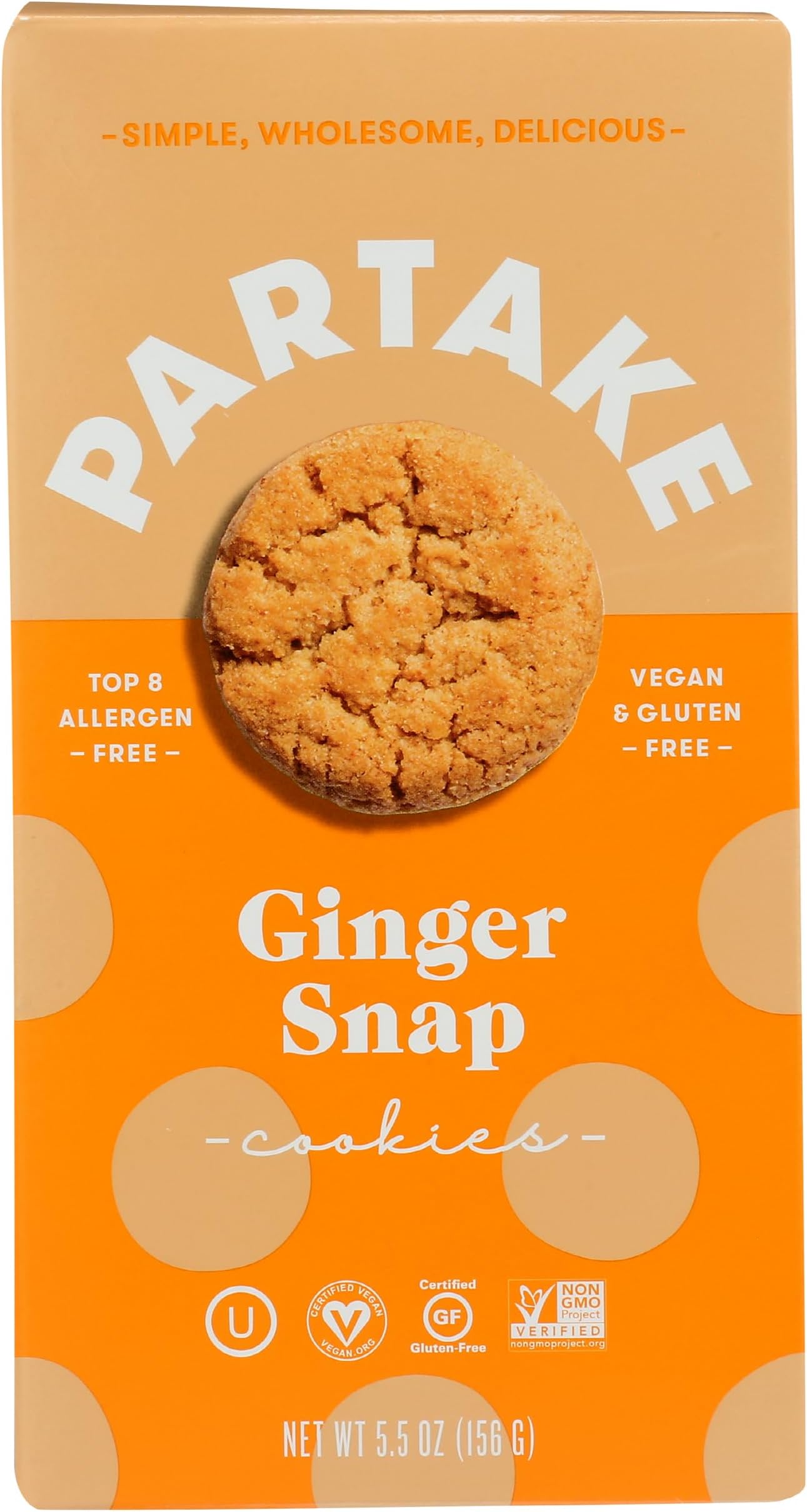 Gluten Free Crunchy Ginger Snap Cookies, 5.5 OZ