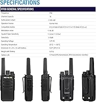 Vista 7 de Retevis RT68 2 Way Radio, Long Range Walkie Talkies for Adults (10 Pack) with 10 Multi Way Charger, Easier Securer Charging, 1200mAh, Compact