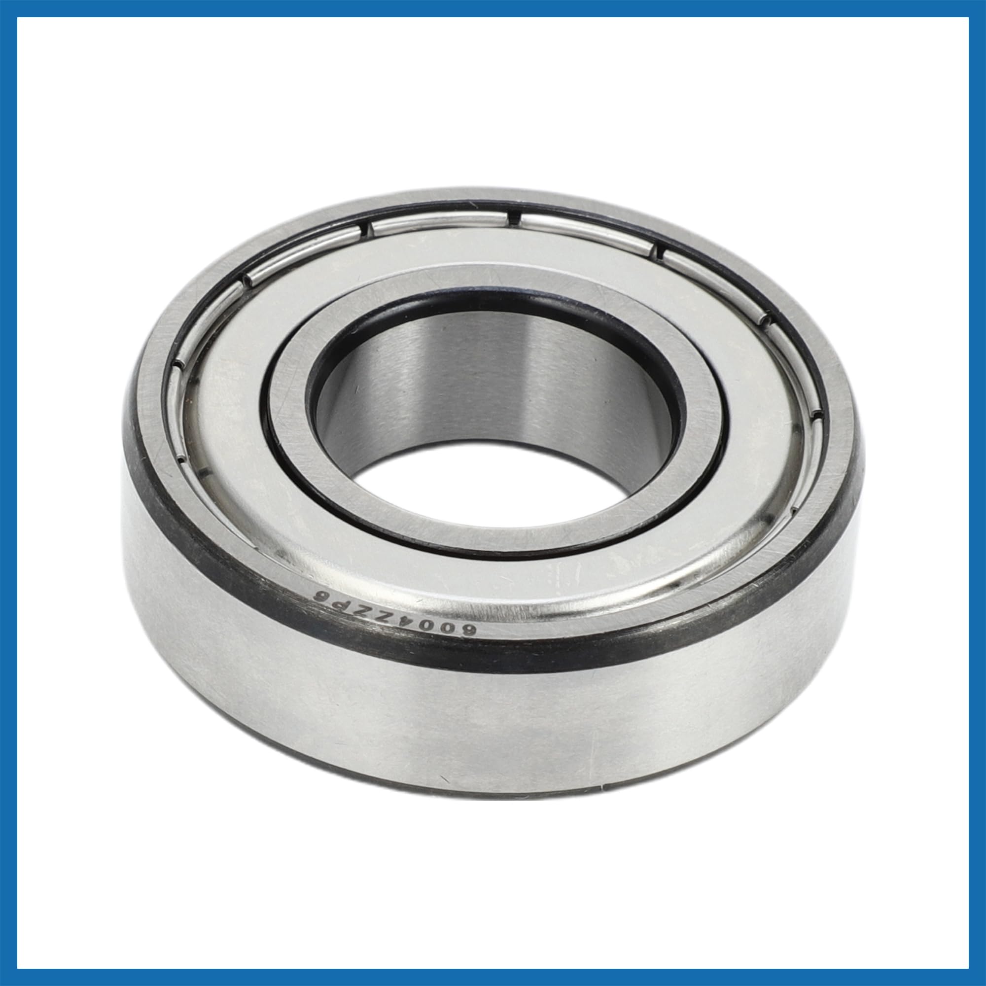 A ABSOPRO Roulements à Billes à Gorge Profonde 6004ZZ P6 20x42x12mm Roulements Lubrifiés Double Joint Métallique Tonalité Argentée Roue de Trottinette Skateboard - Lot de 10