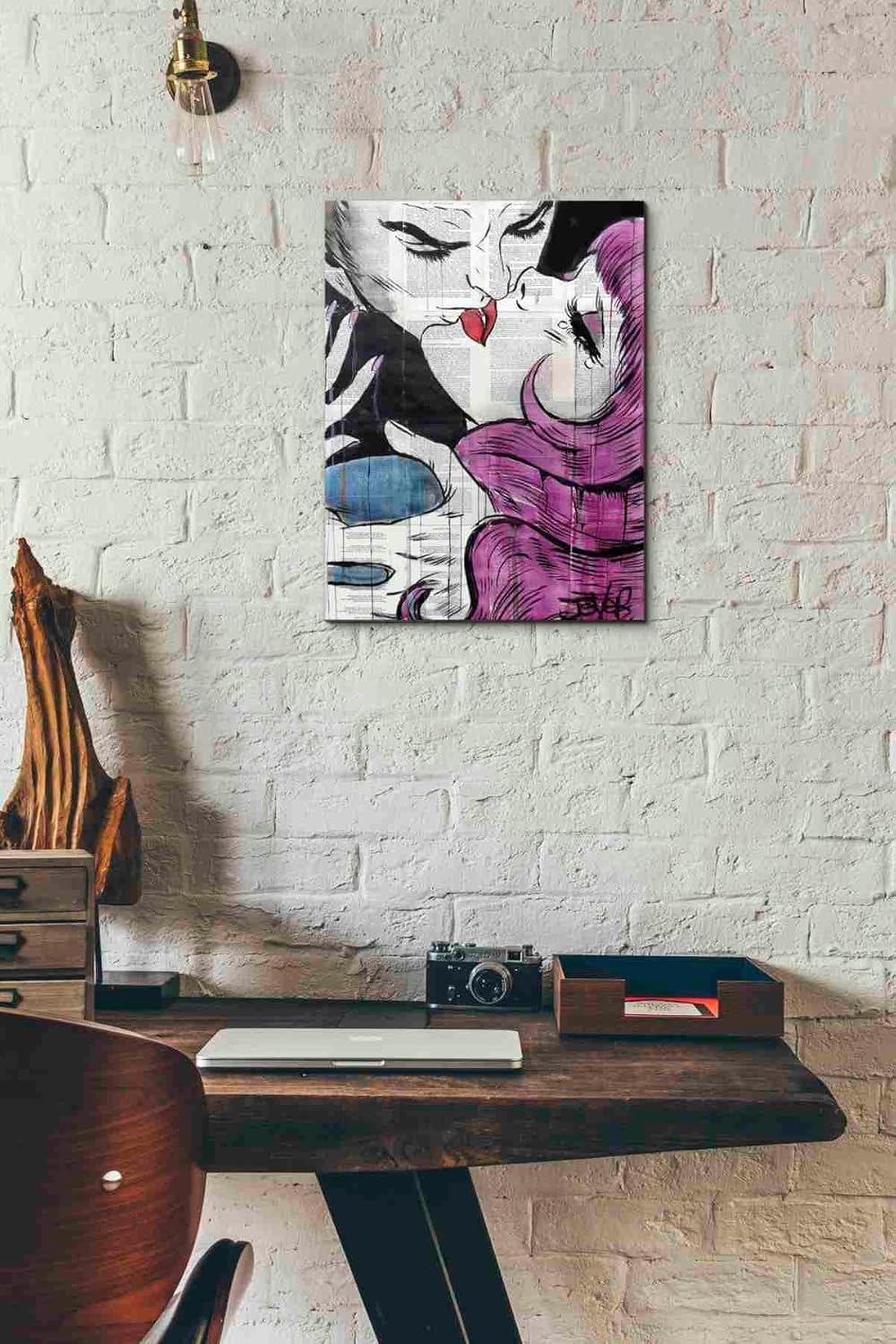 Epic Graffiti 'Passion Pop' by Loui Jover, Canvas Wall Art, 12"x16"