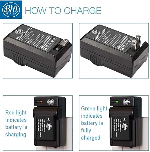 Miniatura 4 de BM 2 DMW-BLG10 Batteries and Charger for Panasonic Lumix DC-G100, DC-ZS80, DC-ZS99, DC-GX9, DC-LX100 II, DC-ZS200, DC-ZS70, DMC-GX80, DMC-GX85,