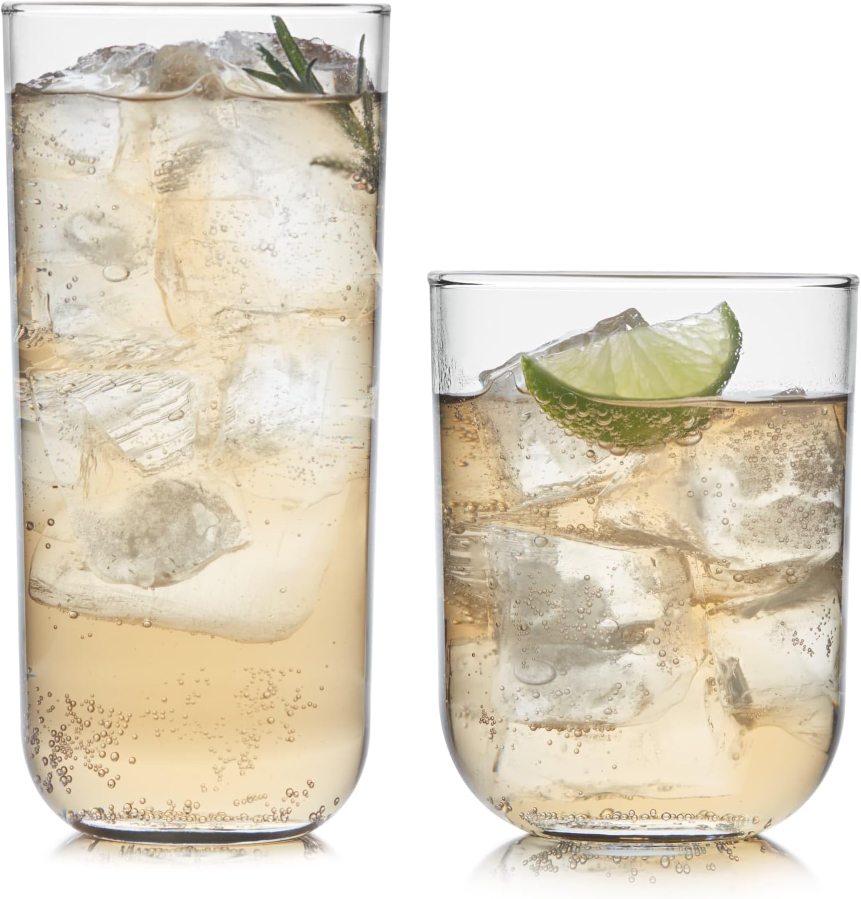 Libbey Polaris 16-Piece Tumbler and Rocks Glass Set, Axis