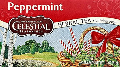 Té de hierbas, menta de menta, paquete de 4