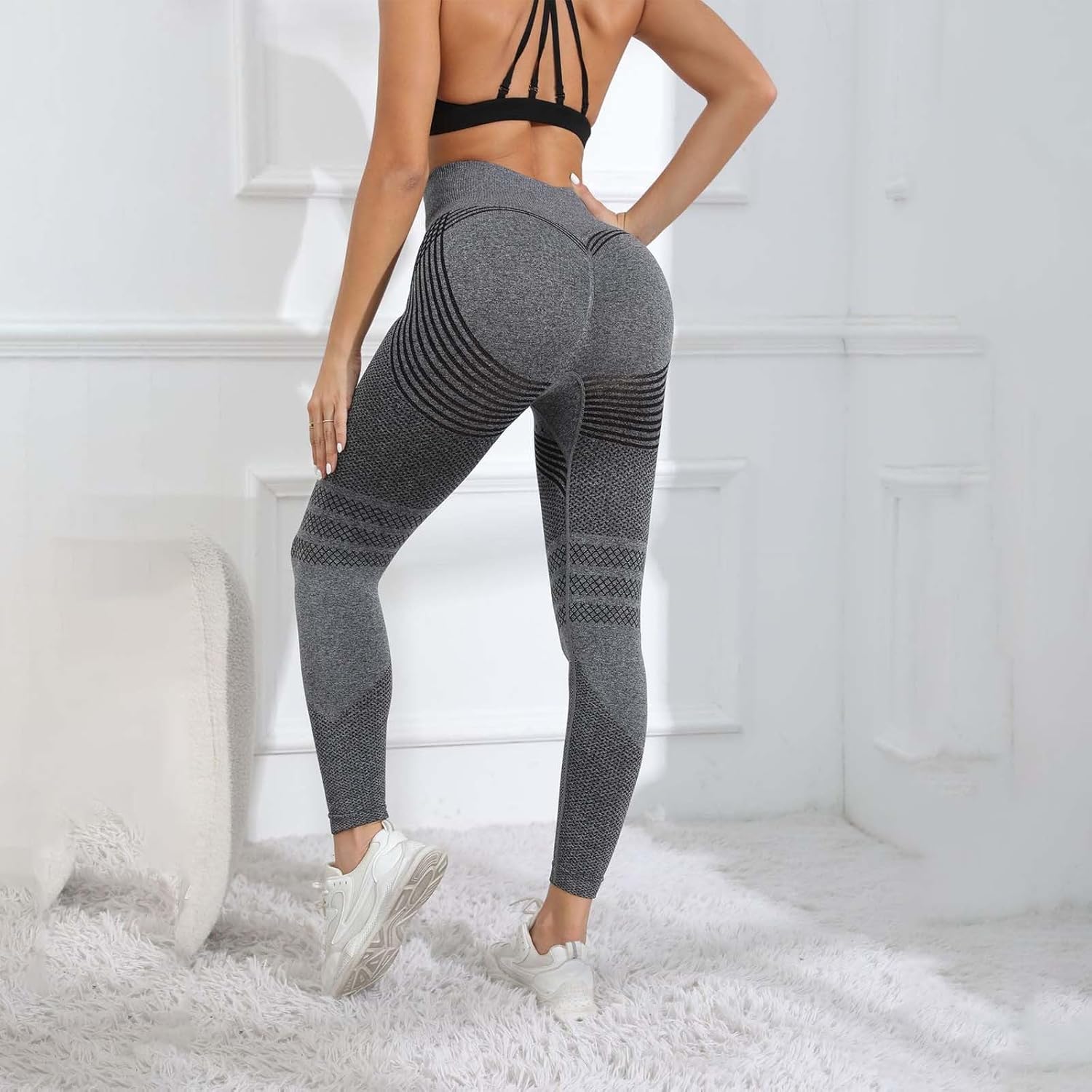 Resistance Band Leggings 3D Anti Cellulite Celsior Compression Butt Lifting Leggings for Women Plus Size Work Out Yoga Pants - Image 2