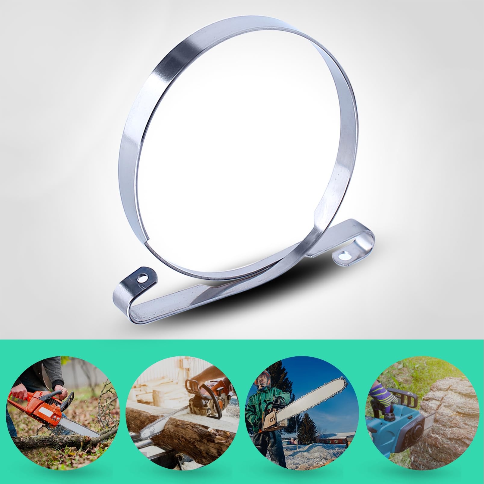 MANGRY Leva Della Maniglia Del Freno Della Catena Della Protezione Della Mano Adatta For Motoseghe Husqvarna 445 445E 450 450E, Sostituisce 505422701 E 544082601 - Foto 8