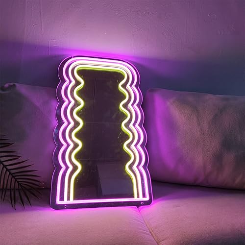 Miniatura 3 de INSNEnN Espejo LED, espejo iluminado sobre la puerta, de longitud completa con luces, espejo colgante para montar en la pared, espejo de cuerpo