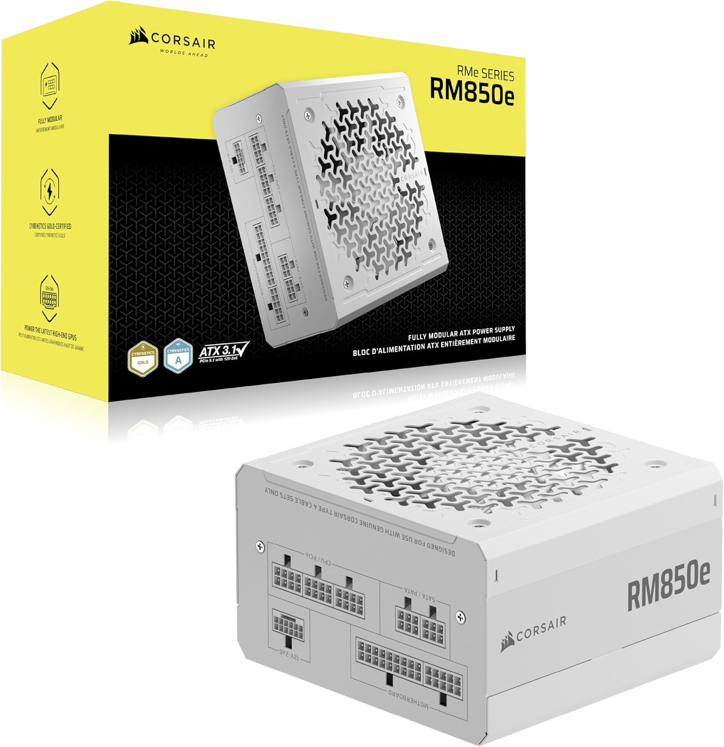 CORSAIR RM850e (2025) Alimentatore ATX Completamente Modulare a Basso Rumore con Cavo 12V-2x6 ÔÇô Compatibile con ATX 3.1 e PCIe 5.1 - Alimentatore - Immagine 6