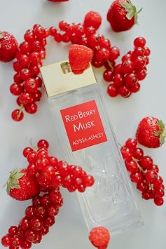 Alyssa Ashley Red Berry Musk - Perfume for Women - Musk and Vanilla Perfume with Bergamot, Jasmine, Magnolia - Elegant Women's Fragrances - 1.7 oz