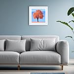 12x12 Cadre d'image blanc, bois massif diamant cadres de peinture d'art 30x30cm, Afficher les images 10x10 avec Mat ou 12 x 12 Sans Mat, 12x12 Cadre pour les photos Affiches Imprimés Oeuvres Puzzles, suspendu mural