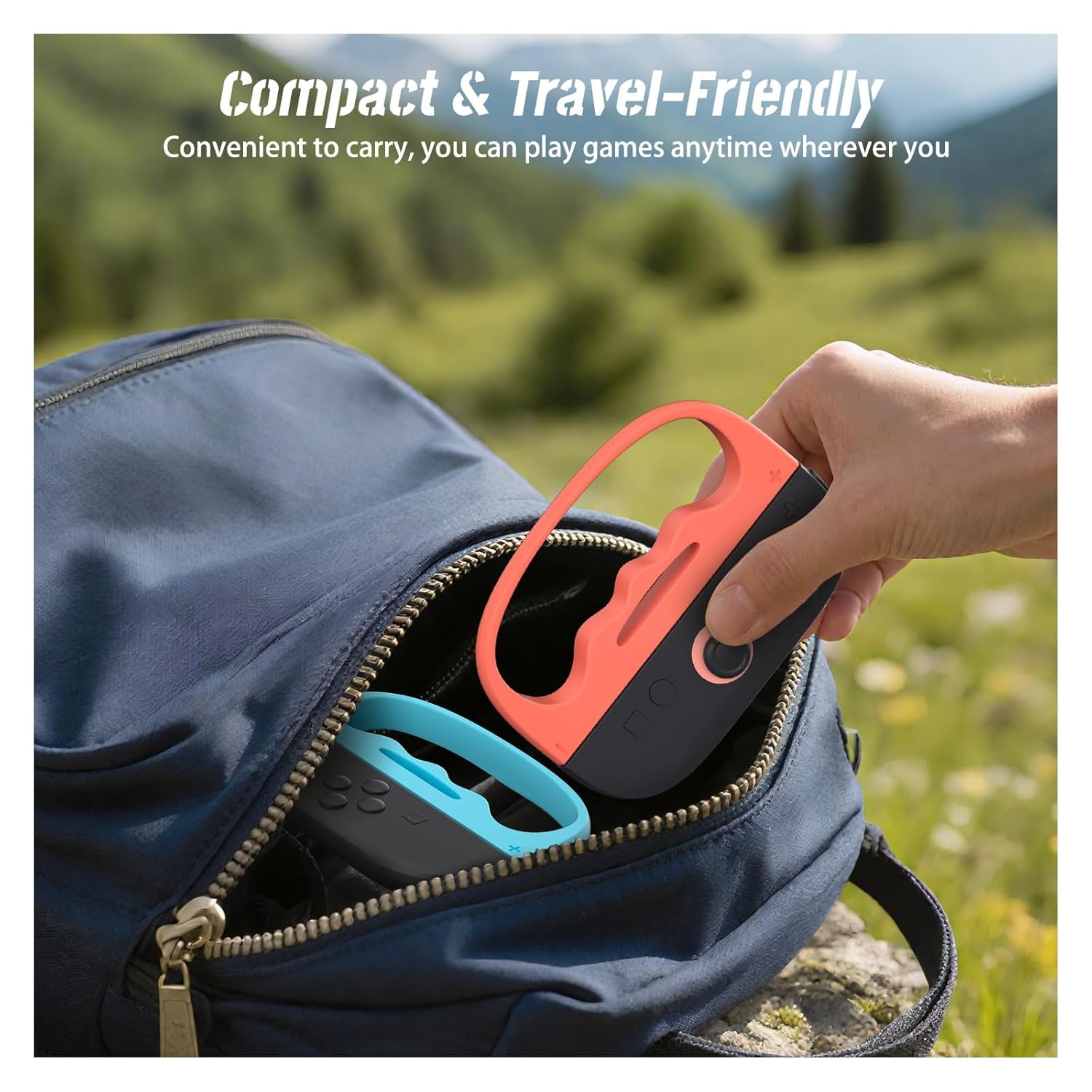 ECHZOVE Switch 2 Boxing Grips for Fighting Games–Ergonomic Handle for Better Control & Comfort, Perfect for Switch 2 Boxing Games, Must-Have Switch 2 Accessories for Joy-Con Controllers(Blue) - Image 7