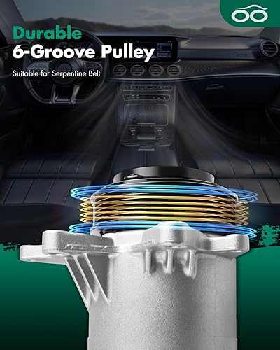 Miniatura 5 de SCITOO Compresor de CA apto para Nissan Murano 3.5L 2003 2004 2005 2006 2007, compresor de aire acondicionado para Nissan Quest 3.5L 2004 2005 2006