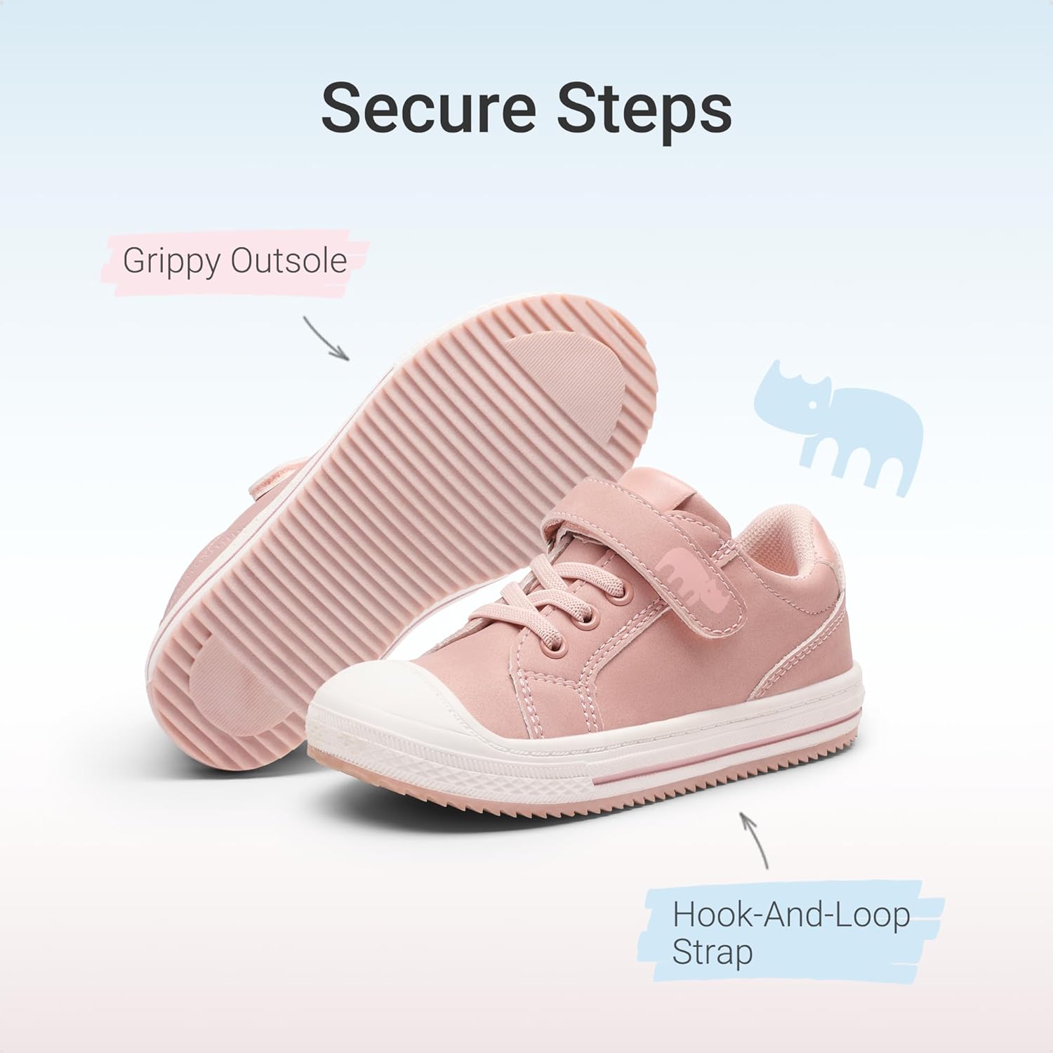 DREAM PAIRS Toddler Boys Girls Sneakers Casual Lightweight Kids Storybook Walking Skate Shoes - Image 3