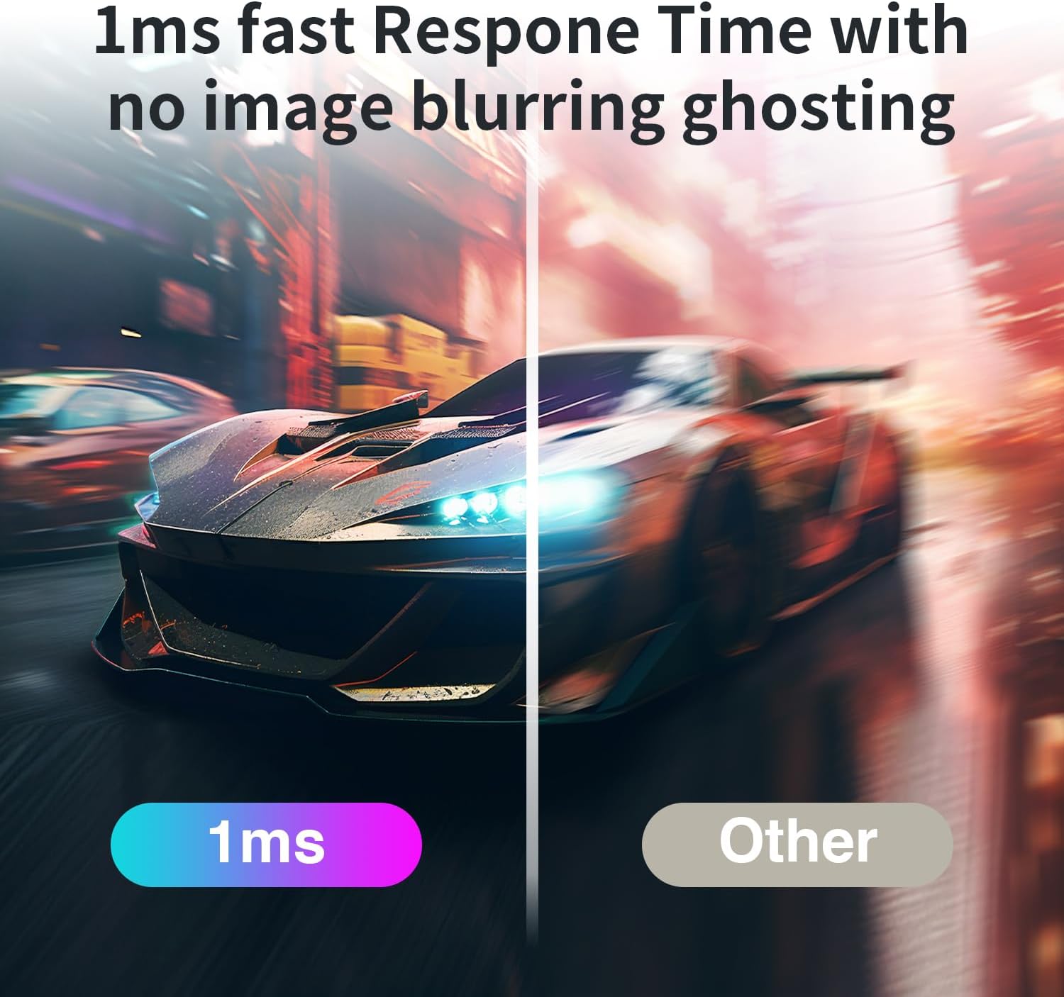 شاشة ألعاب منحنية 27 بوصة بدقة FHD 1080p 240Hz، لوحة IPS، وقت ... - view 4