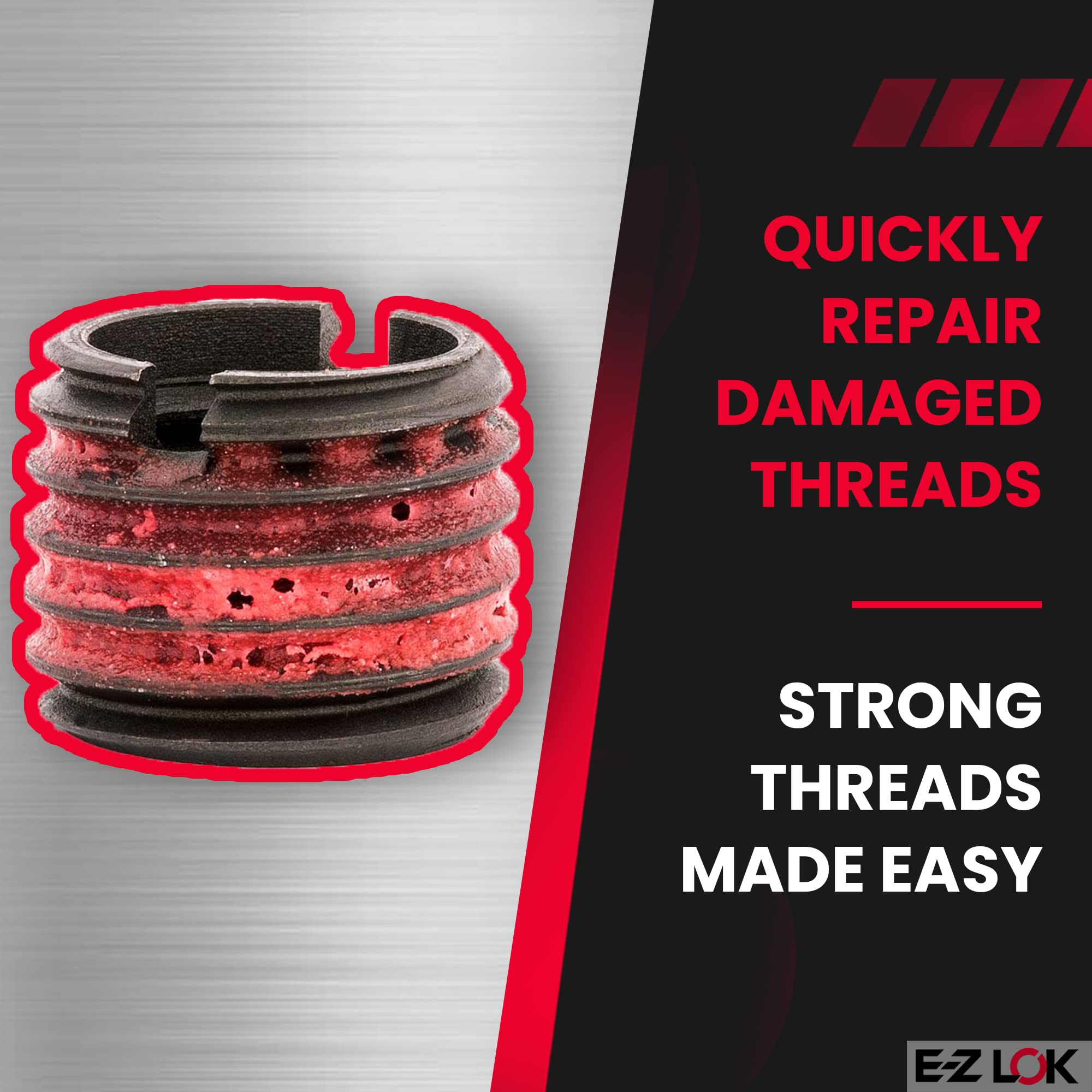 E-Z LOK Thread Inserts - Repair & Strengthen Metal Threads -3