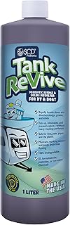 Tank ReVive for RVs and Boats – 33 fl.oz, Probiotic Sludge & Solid Dissolver, Liquifies Struvite, Cleans Clogged Sensors, Eliminates Toilet & Gray Tank Odors, Safe for People & Pipes by SCD Probiotics