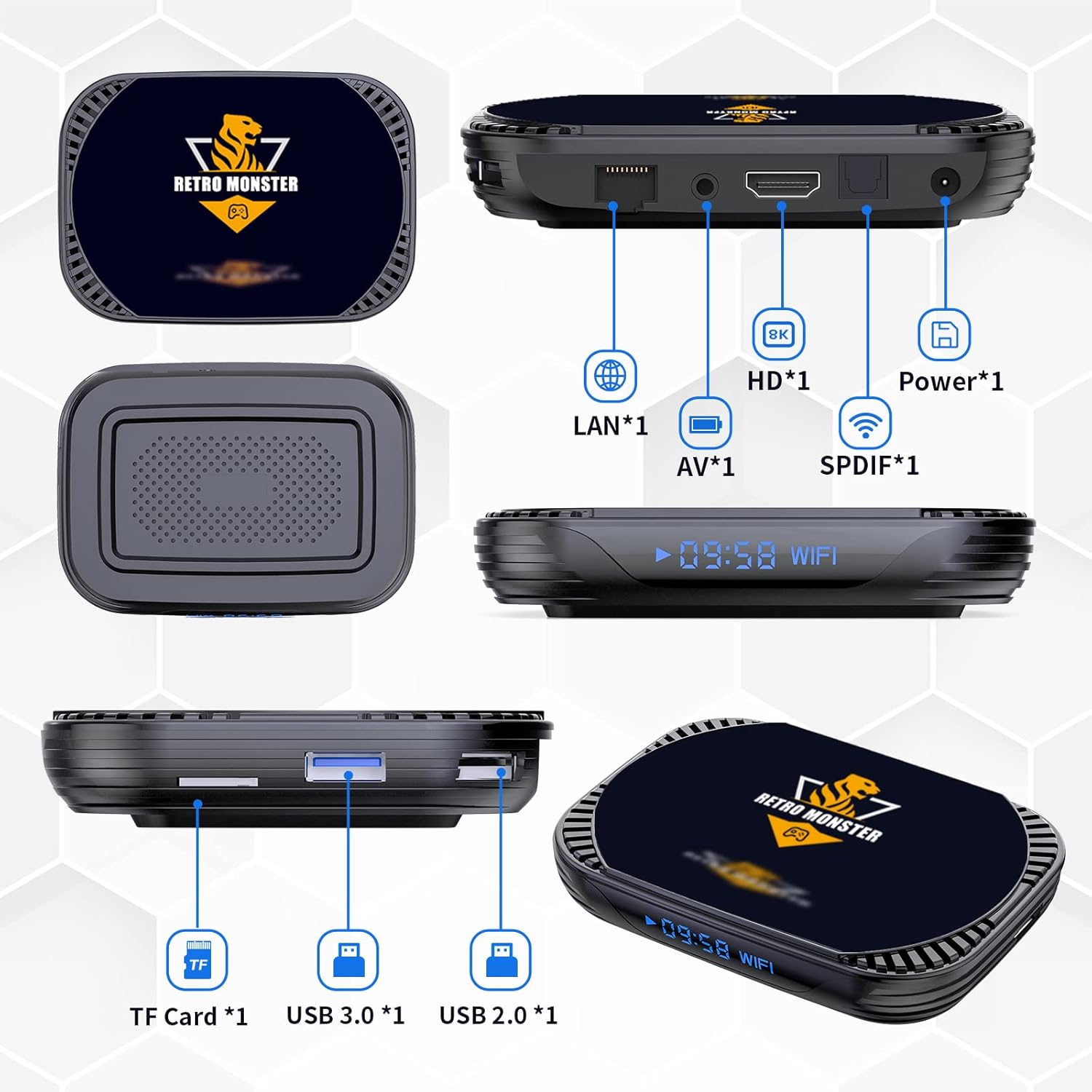 Buy Retro Game Console with Built in 48,214 Games, S905X4 Chip Super