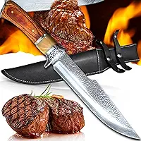Faca Tática Premium para Camping, Churrasco e Sobrevivência em Aço Inox