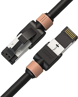 LINKUP [Versiv認証] LAN ケーブル Cat7-0.6M 10ギガビット RJ45 コネクタ S/FTP 二重 シールド | イーサネット PS4 ルーター モデム インターネット | カテゴリー7 ネットワークケーブル | 超高速 Cable (将来の40G対応可能) | 26AWG ブラック
