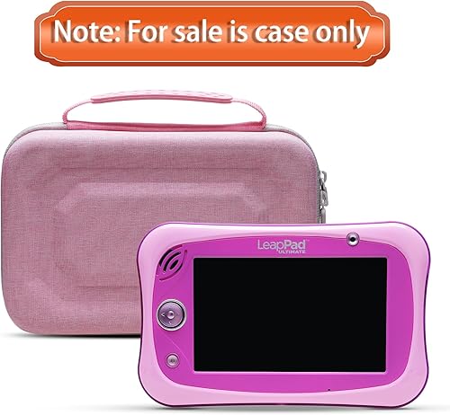 Vista 20 de LTGEM - Funda rígida para Leapfrog LeapPad Ultimate Ready para tablet, bolsa de almacenamiento protectora de viaje (negro y gris)