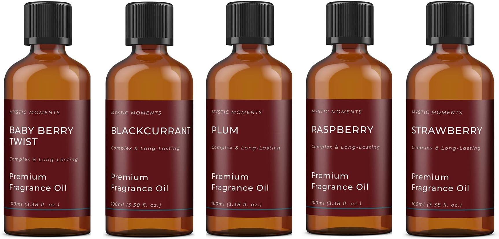 Mystic Moments | Gift Starter Pack of 5 x 100ml - Wild Fruits - Fragrant Oil