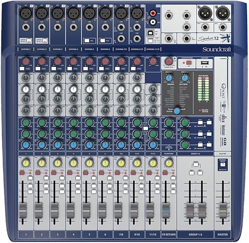 Soundcraft Signature 12 - Mezclador analógico de 12 canales con efectos Lexicon integrados