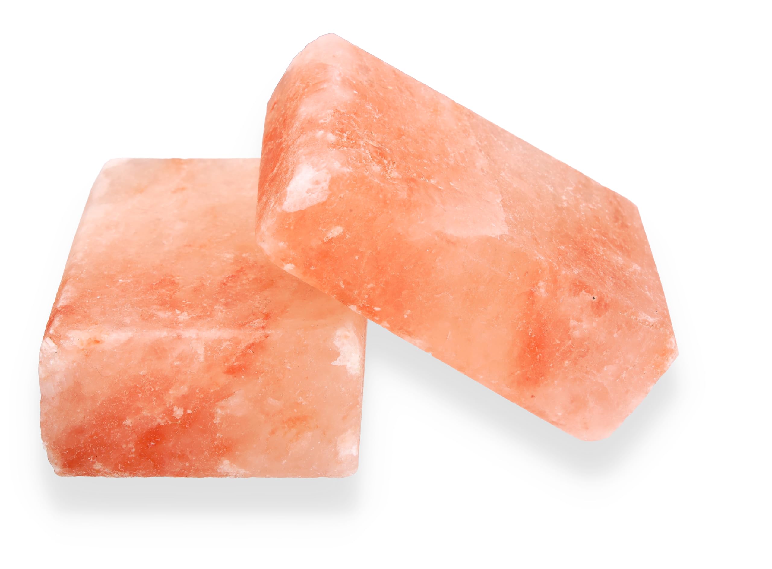 Juego de 2 jabones de sal en forma de corazón, cristal de sal, natural, 200 g/unidad.