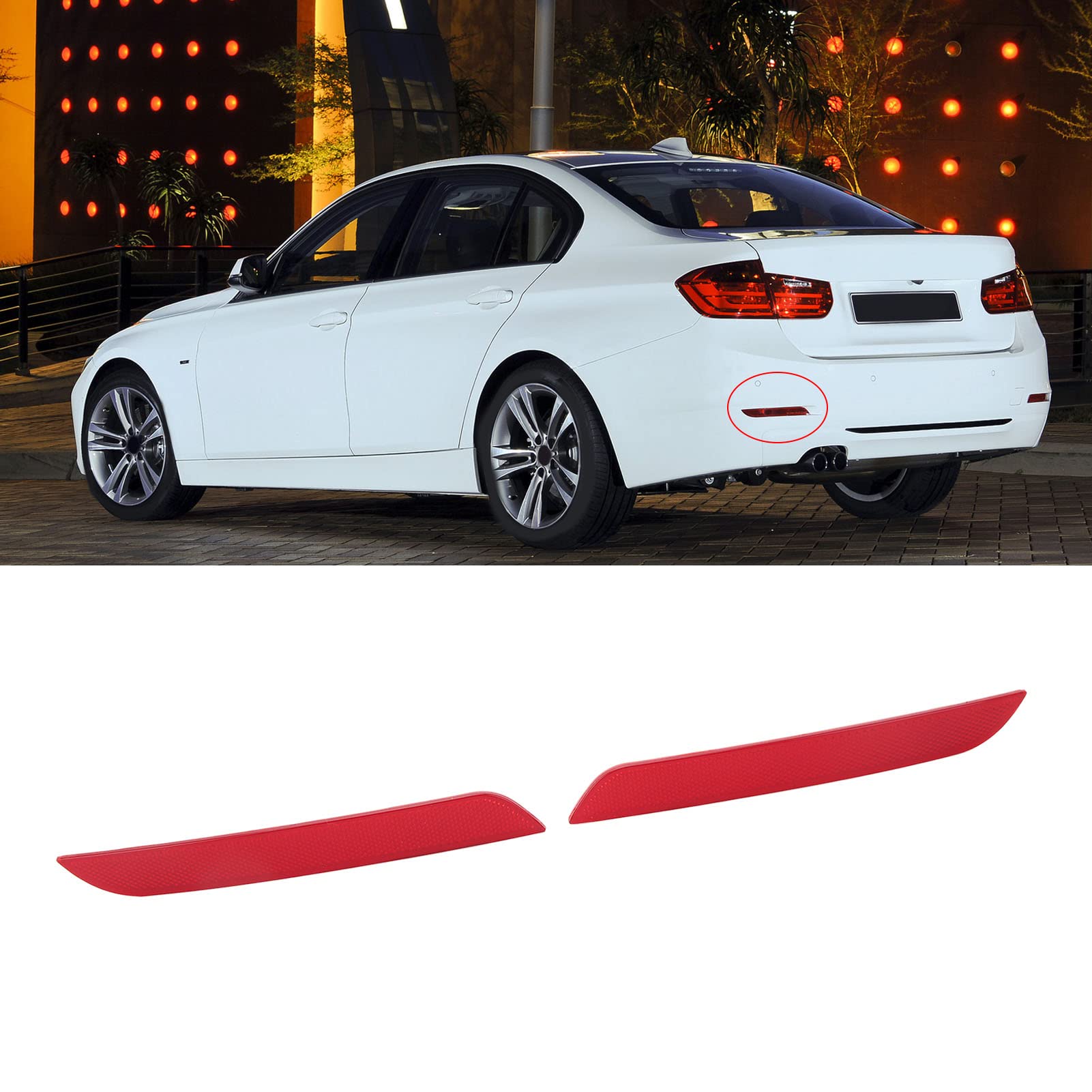 Riflettore Paraurti Posteriore Destro Per BMW Serie 3 F30/F31 M Sport 2012-2017 - Foto 5