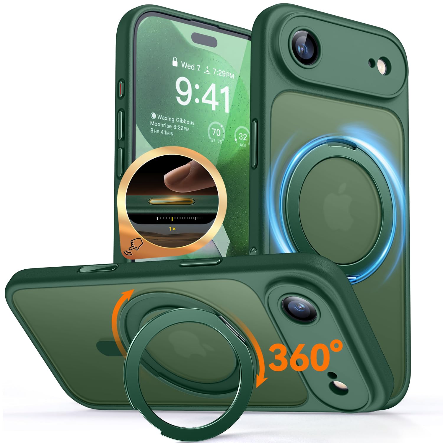 CANSHN Magnetisch für iPhone 13 14 15 16 Hülle 0606
