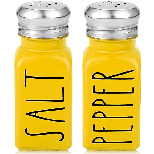 Yellow Salt and Pepper Shakers Set by Brighter Barns -