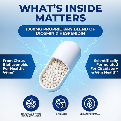 Miniatura 11 de We Like Vitamins Diosmin Hesperidin 1000mg – 180 Capsules – 90 Day Supply - Diosmin and Hesperidin Supplement – Helps to Support Healthy