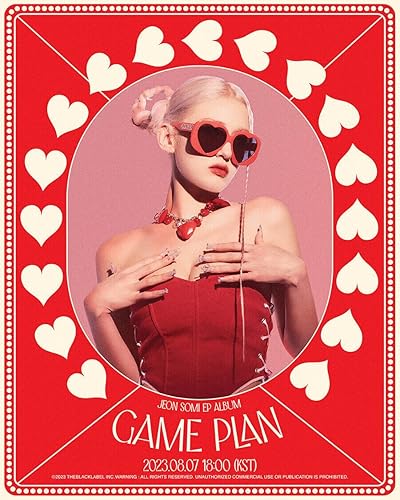 Miniatura 2 de (Libro de fotos Ver.) JEON SOMI GAME PLAN EP Álbum (NEGRO Ver. + Póster plegado de primera prensa) K-POP SELLADO