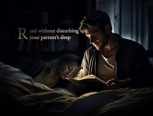 Miniatura 3 de VViViD Luz de libro, recargable, lectura en la cama, regulable, estudiar, trabajar, vacaciones (clip de marcador)