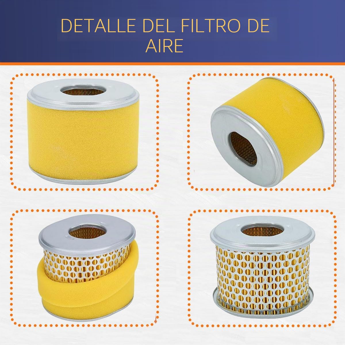 ZAMDOE Paquete de 3 filtros de aire para Honda GX340 GX390 11HP 13HP Filtro de aire de motor Reemplazo para 17210-ZE3-505 17210-ZE3-010 17210-ZE3-515 Filtro de aire compatible para Toro 22308 22330