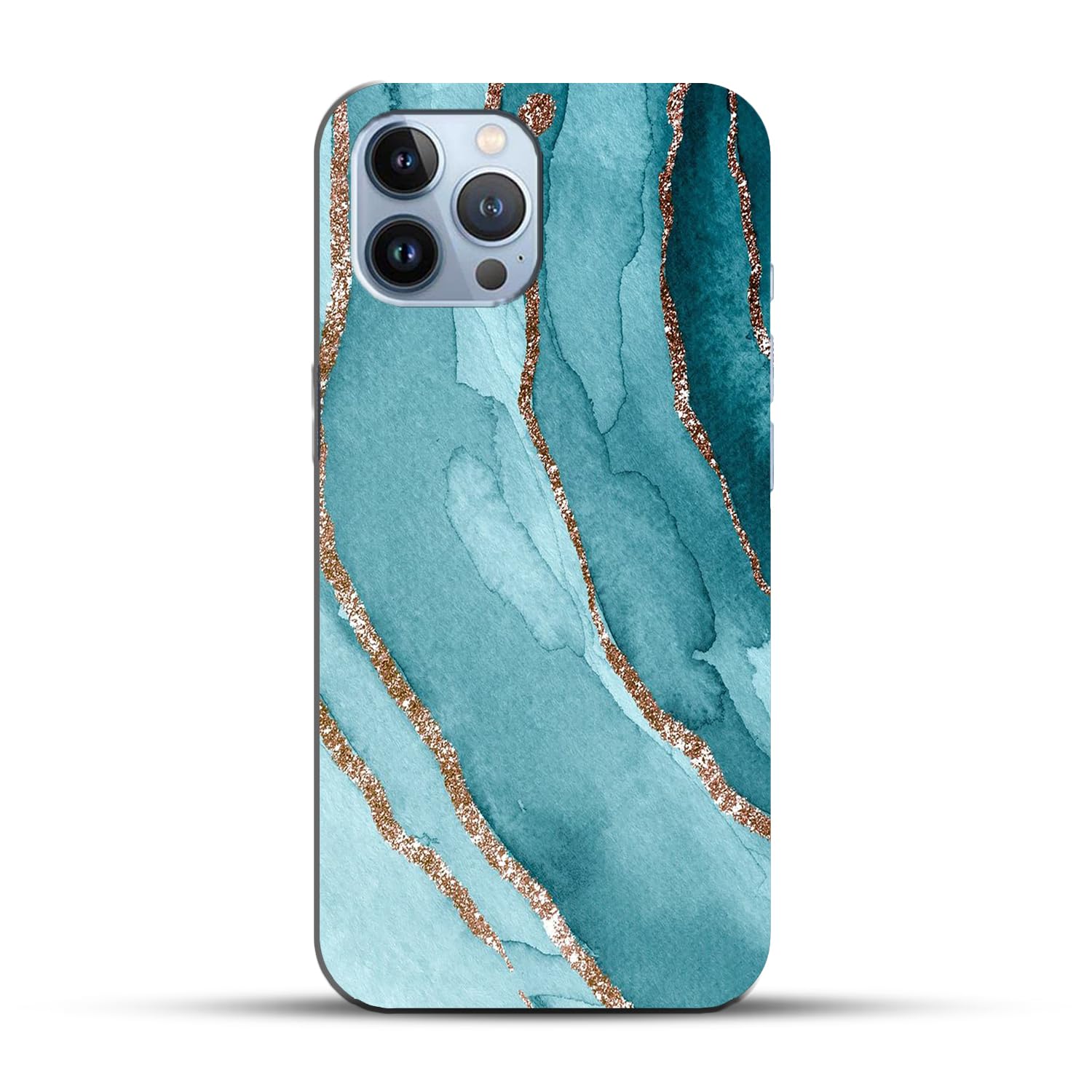 COLORflow iPhone 12 PRO MAX Back Cover | Blue Marble Golden Stripes | Designer Printed Hard CASE Bumper Back Cover for iPhone 12 PRO MAX (B0C2J56KCN) Amazon Price History, Amazon Price Tracker