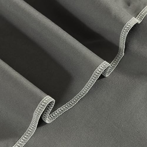 Miniatura 8 de LiveGo Paño de protección contra el polvo para muebles, sofá, cama, gabinete, cubierta de cenizas para el hogar (gris oscuro, 94.5 in x 137.8 in)