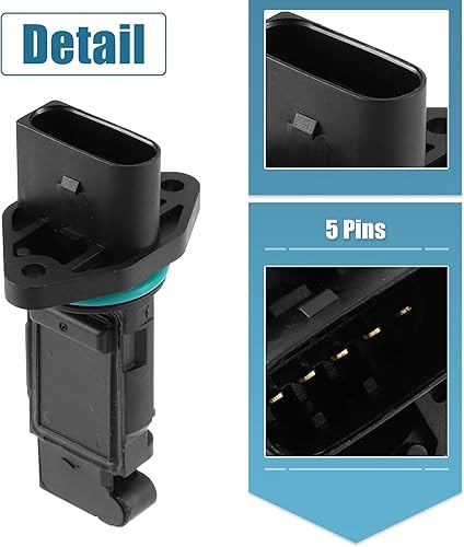 Miniatura 5 de X AUTOHAUX Reemplazo F00C2G2040 del metro del sensor de flujo de aire de la masa del coche para VW Jetta 1.8L 2000-2005 para Audi TT 1.8L 2001-2006