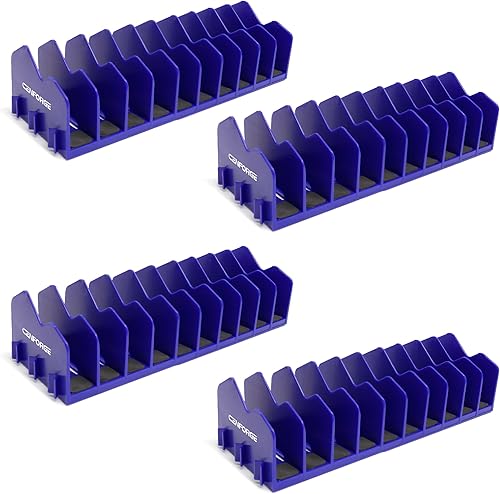 Vista 7 de Cenfoge - Organizador de alicates, 20 ranuras con base antideslizante para cajón de caja de herramientas, solución de almacenamiento de herramientas