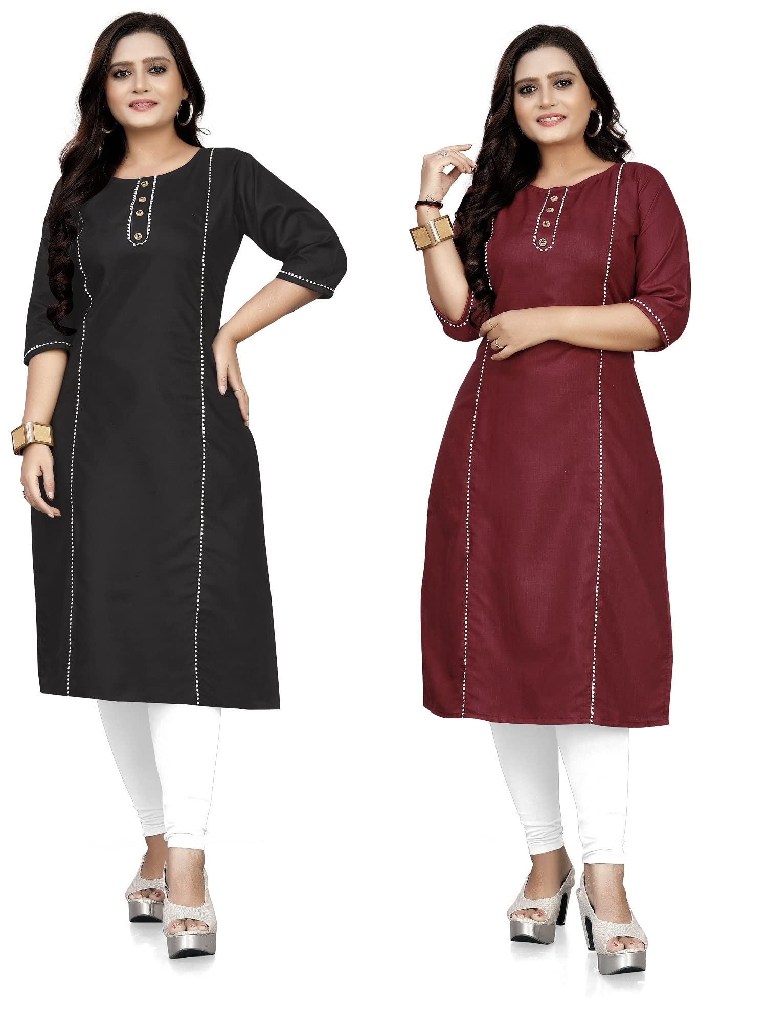 Womens Plus Size Cotton Kurtis Combo
