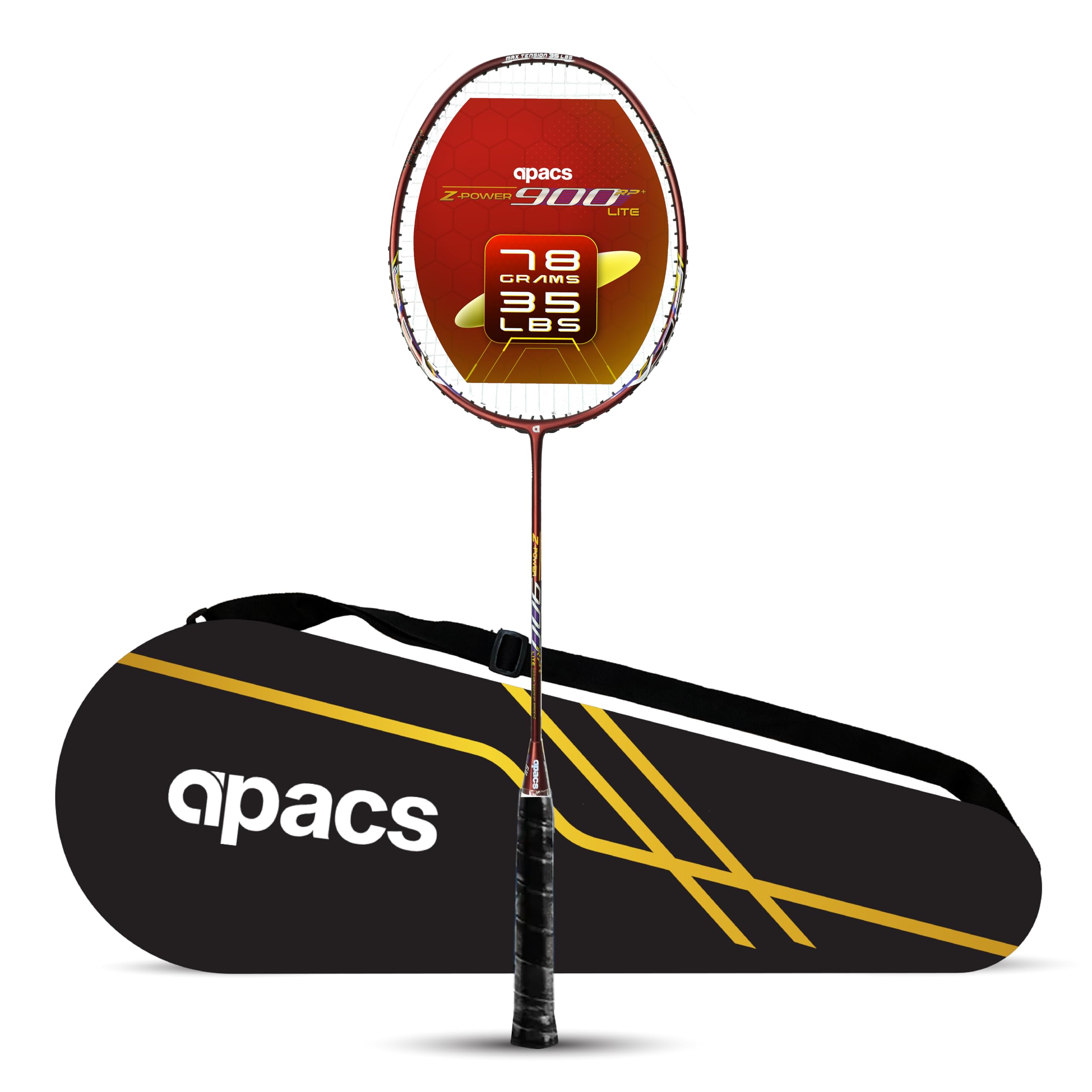 Buy Apacs Z Power 900 RP+ Lite (Strung, 78g Lightweight) Made in Buy Apacs Z Power 900 RP+ Lite (Strung, 78g Lightweight) Made in