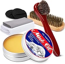 6in1 Mink Oil, 3.52 OZ Mink Oil for Leather Boots,Leather Conditioner and Cleaner,Leather Boot Care Kit for Leather Shoes Boots Couches Jackets Gloves Car Seats Hats Saddles and Harnesses