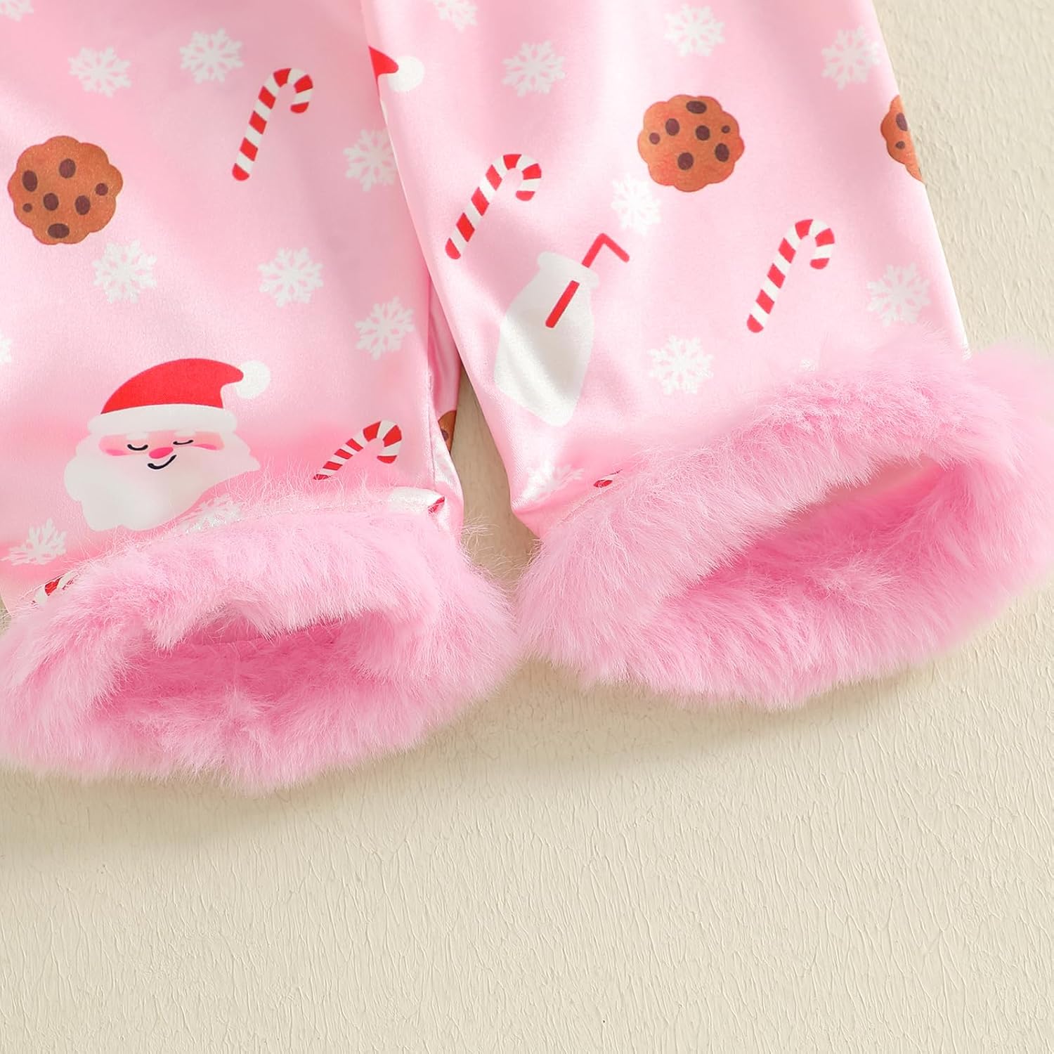 Christmas Toddler Baby Girl Boy Silk Satin Pajamas Set Button Down Pjs Kids Long Sleeve Shirt Pants Pjs Sleepwear - Image 6