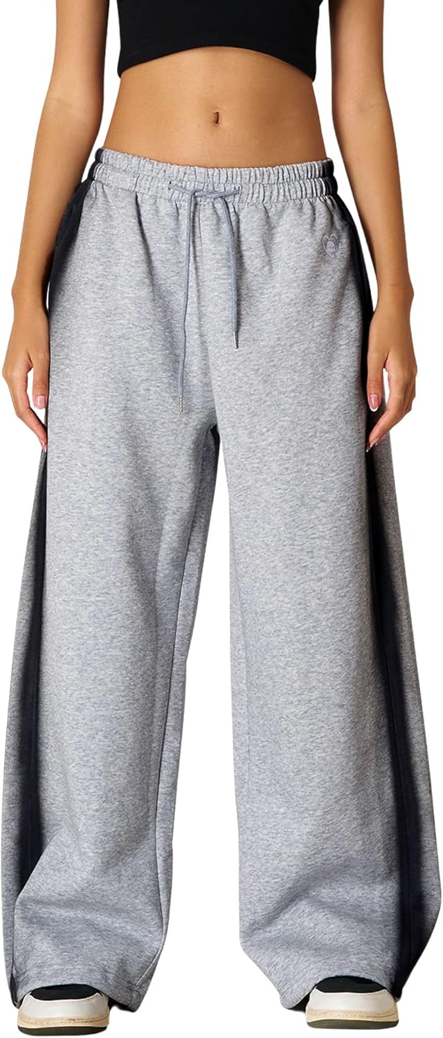 Aelfric Eden Wide Leg Sweatpants Women Baggy Graffiti Heart Lounge Pants with Pockets - Image 7