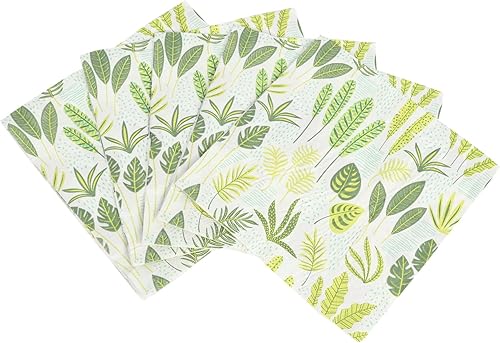 Miniatura 6 de 20 servilletas desechables verdes Servilletas de cena de 2 capas impresas botánicas Servilletas de papel para cenas, fiestas, uso diario