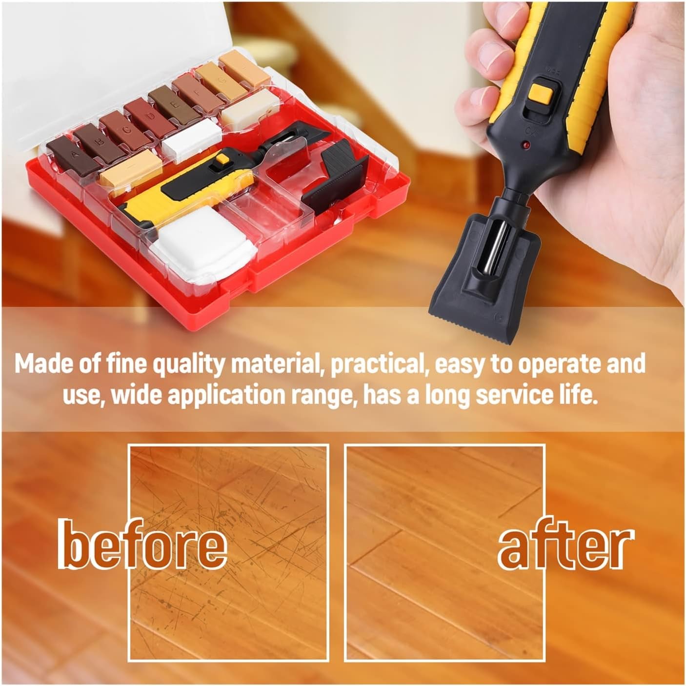 Drone toy accessories Professional Porcelain Floor Tile Plank Surface Repair Construction Tools DIY Repair Tile Tool Set Repair Crack Filling(Tile Wax Block Set)