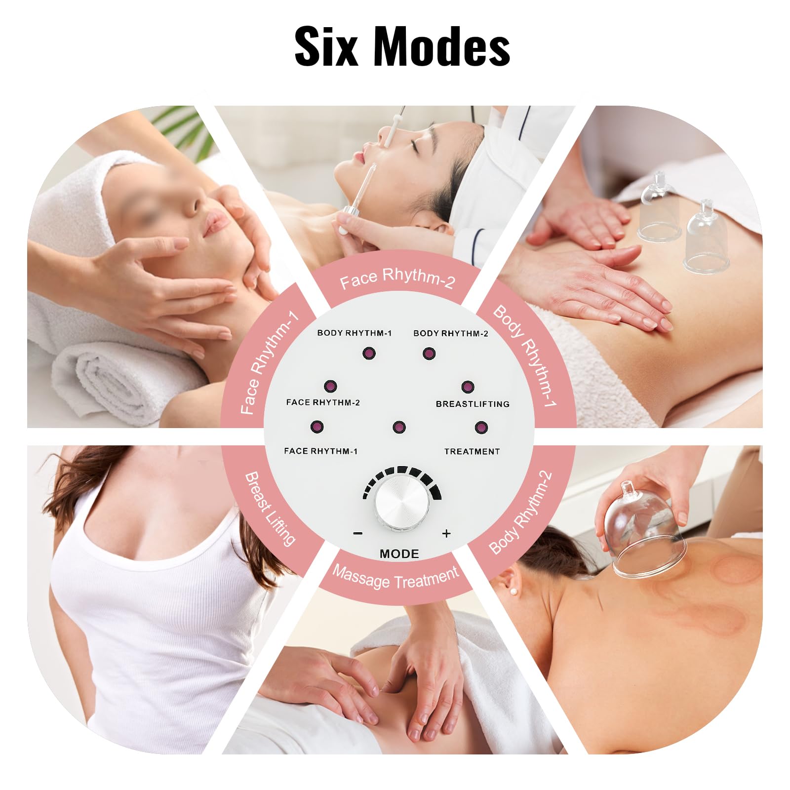 Multifunktionales Vakuum Massagegerät Schröpfgerät Brustmassagegerät, Elektrisches Brustvergrößerung Machine Vakuumpumpen Schröpfsatz, für Brustpflege, Körperpflege, Gewichtsabnahme und Massage