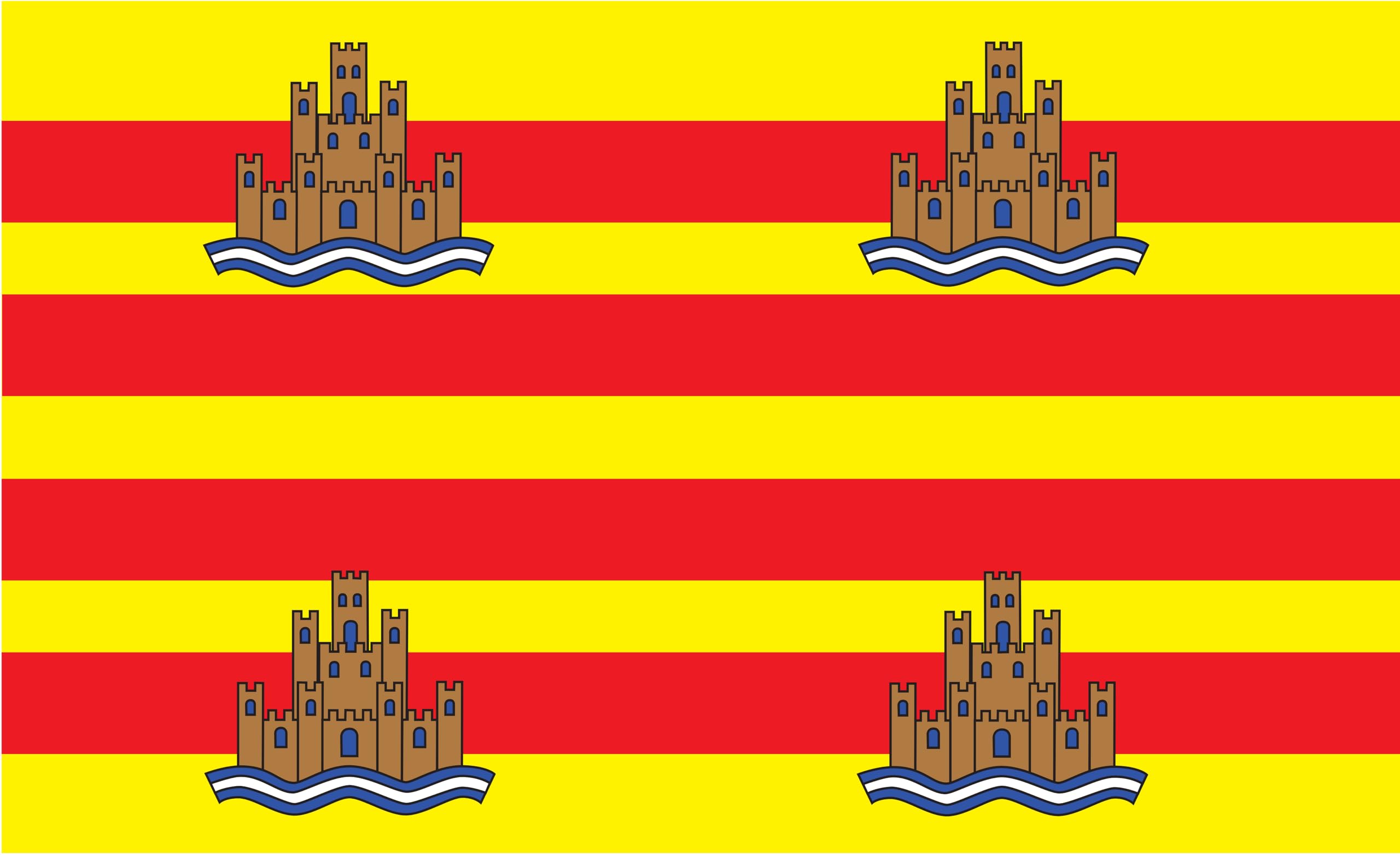 Drapeau Ibiza haute résistance en ultra tissu pour bateau 90x60 cm